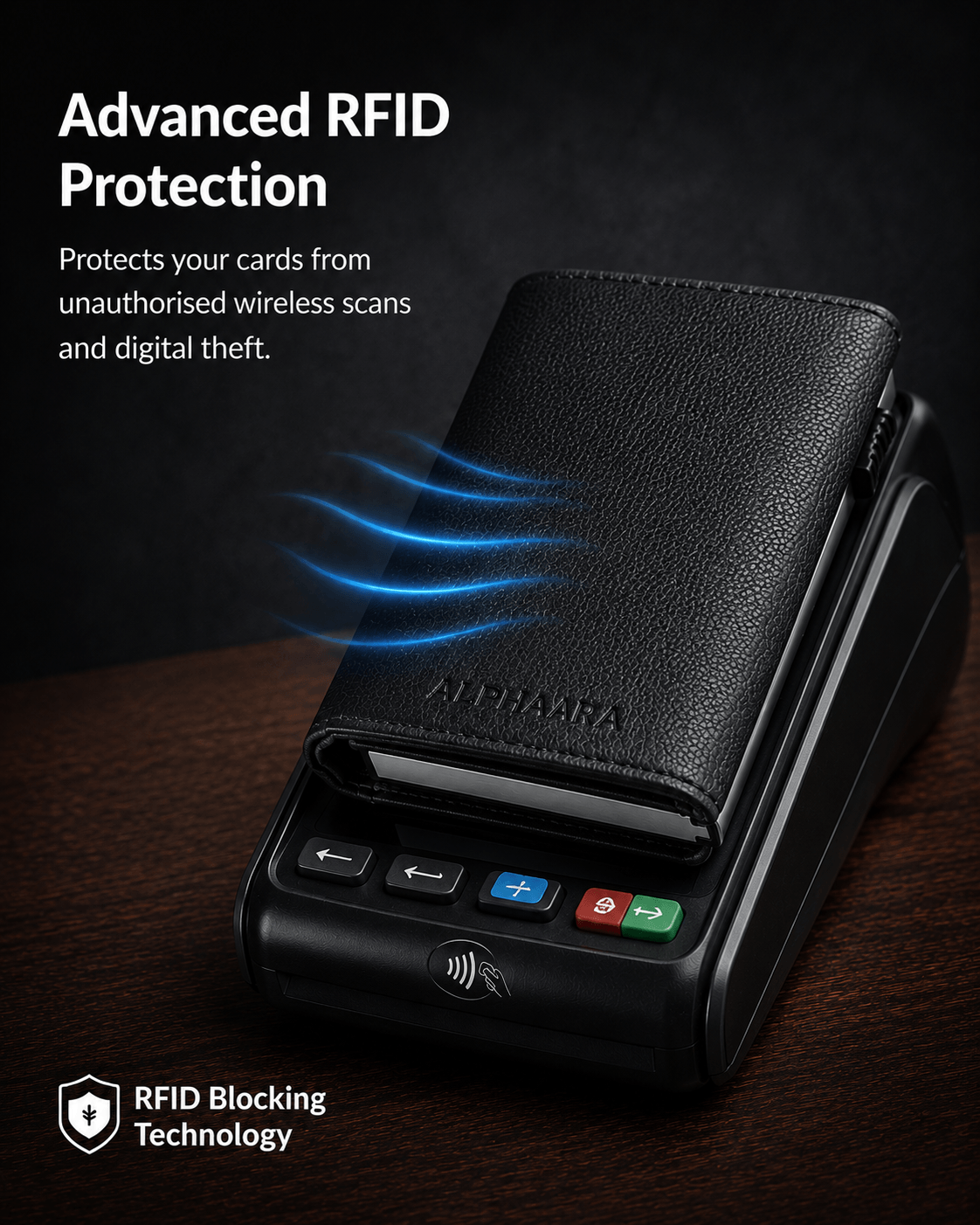 Alphaara Ranger Pro – Smart Side Pop-Up RFID Wallet for Men