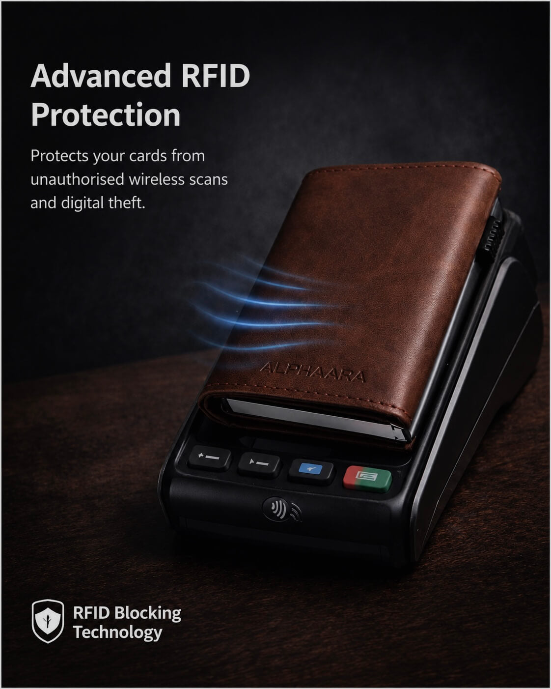 Alphaara Ranger Pro – Smart Side Pop-Up RFID Wallet for Men