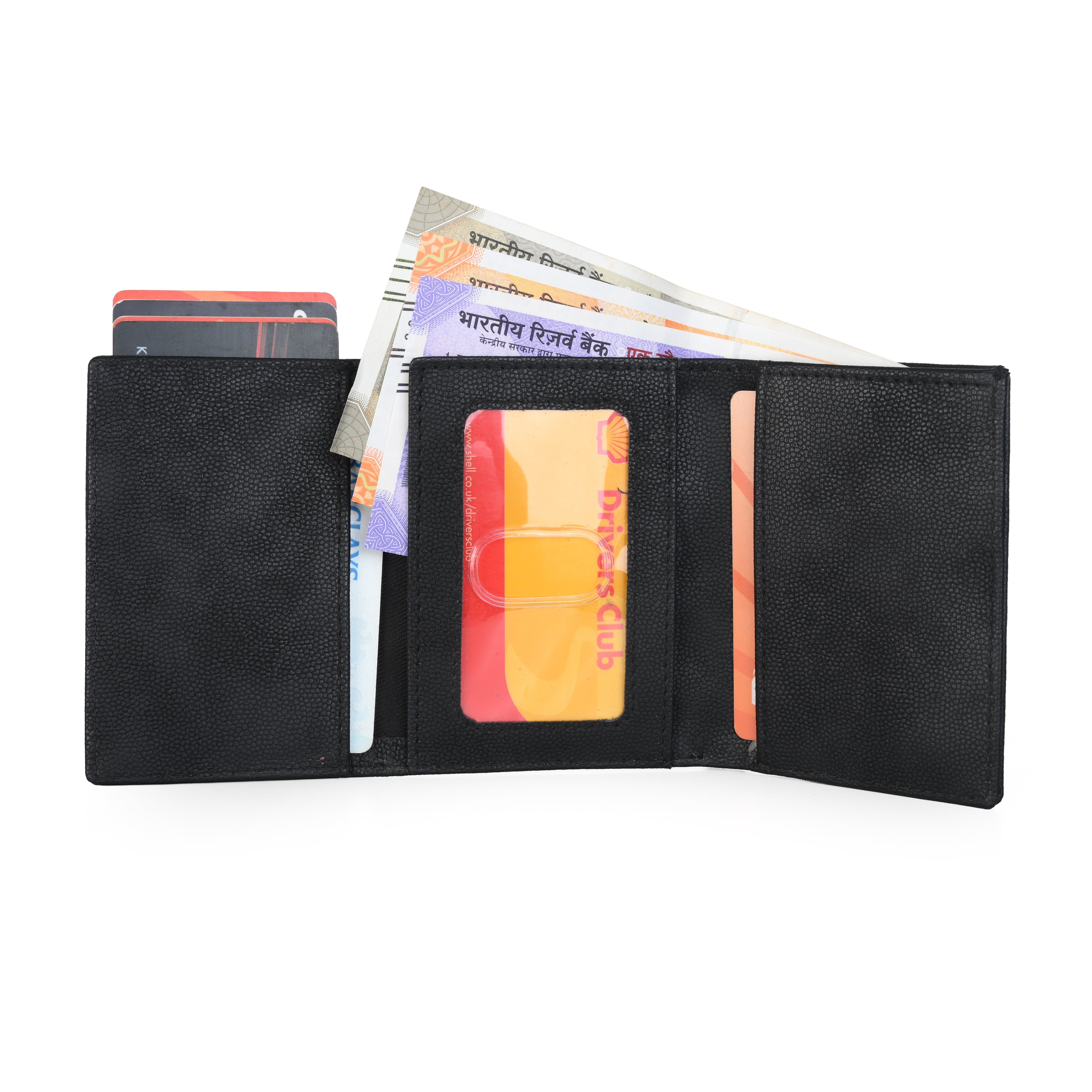Premium Slim Wallet with One-Finger Access, Secure Card Storage & Cash Pocket