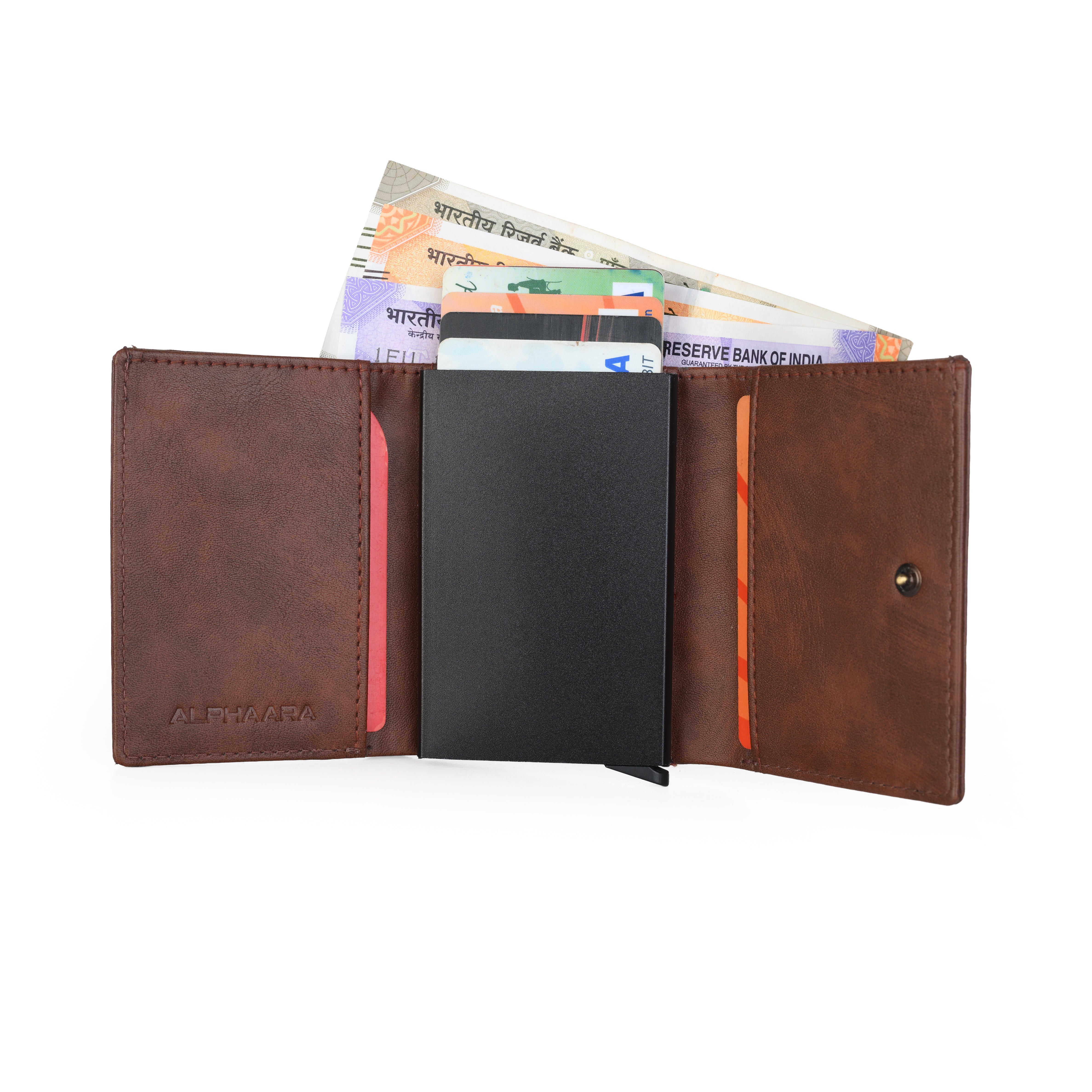 Maverick Pro Leather Wallet – Slim RFID Pop-Up Card Holder