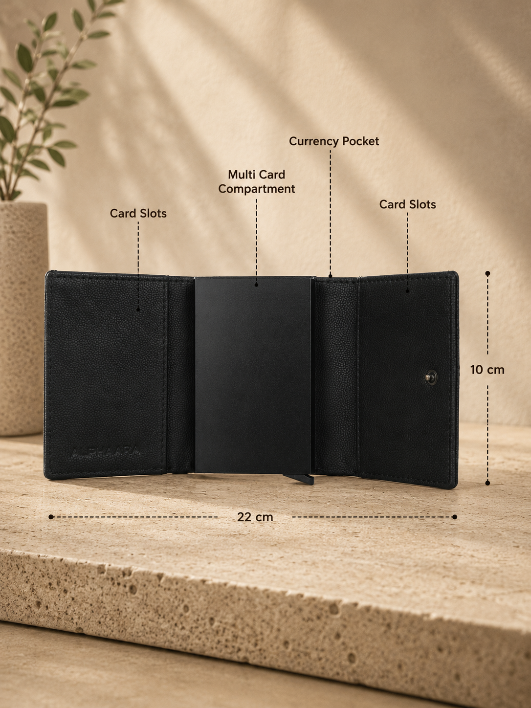 Alphaara Ranger Smart Pop-Up RFID Wallet for Men