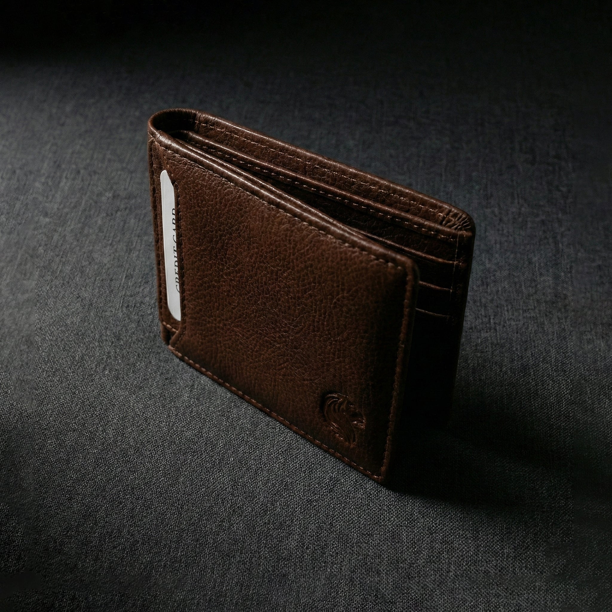 Grain Leather Container Wallet – Premium Bifold with Card Holder