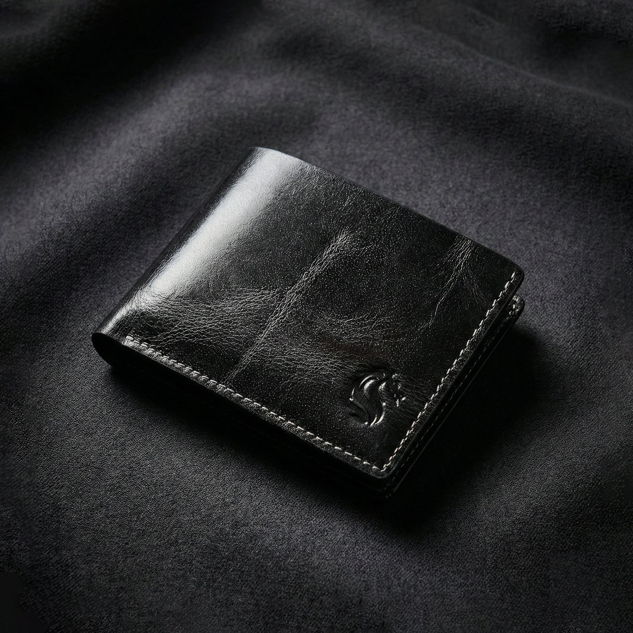 V-Cut Leather Wallet – Premium Bifold with Minimal Design