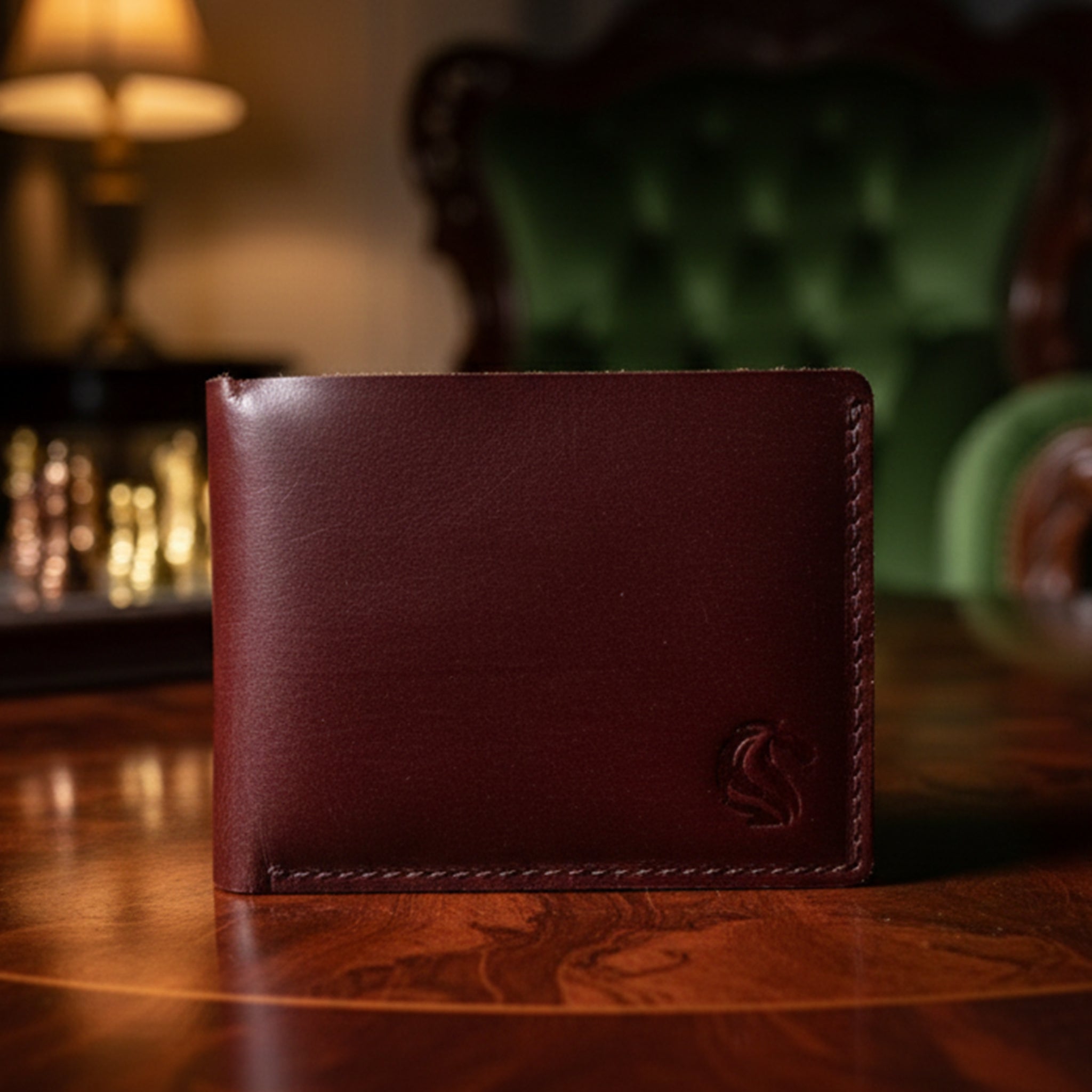 Wine Crunch Leather Wallet – Premium Bifold with Rich Texture