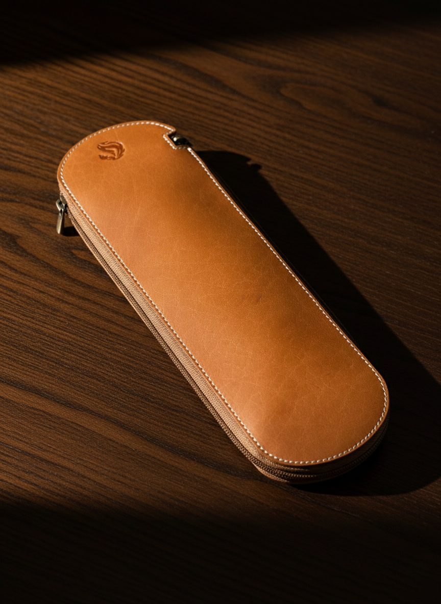 Premium Leather Pencil Case – Handcrafted Minimal Design