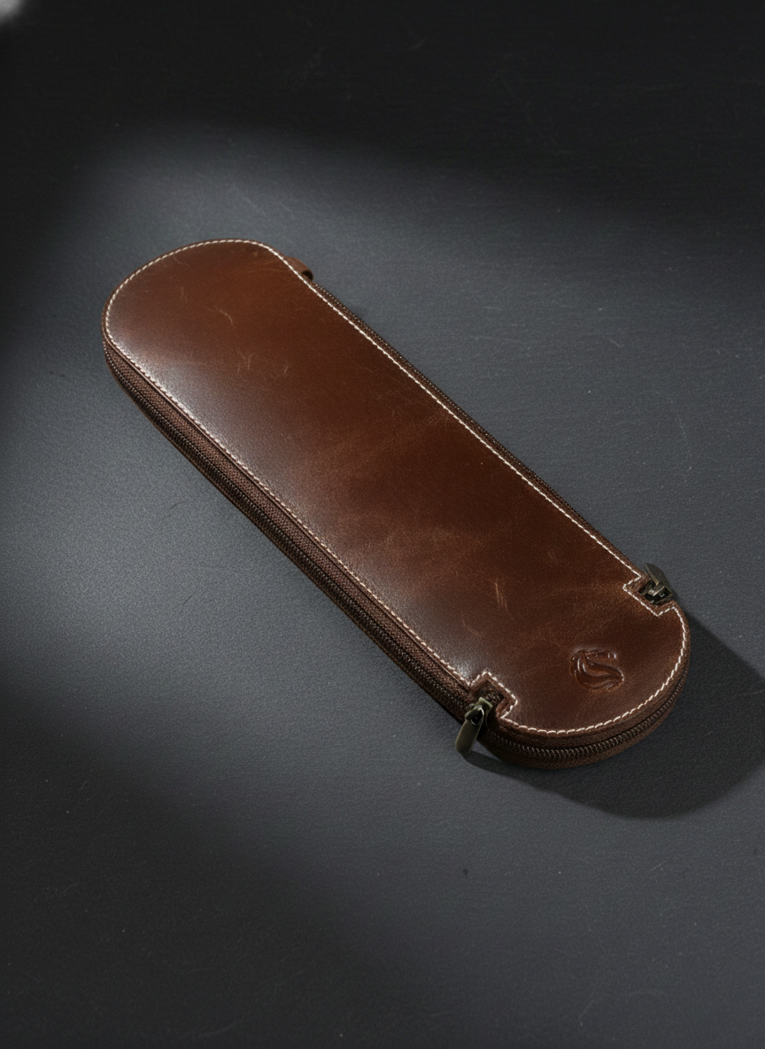 Premium Leather Pencil Case – Handcrafted Minimal Design