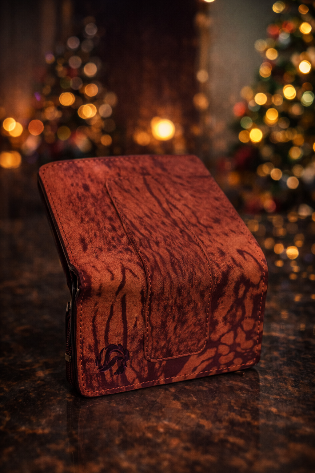 Premium Leather Notecase with Secure Strap Closure