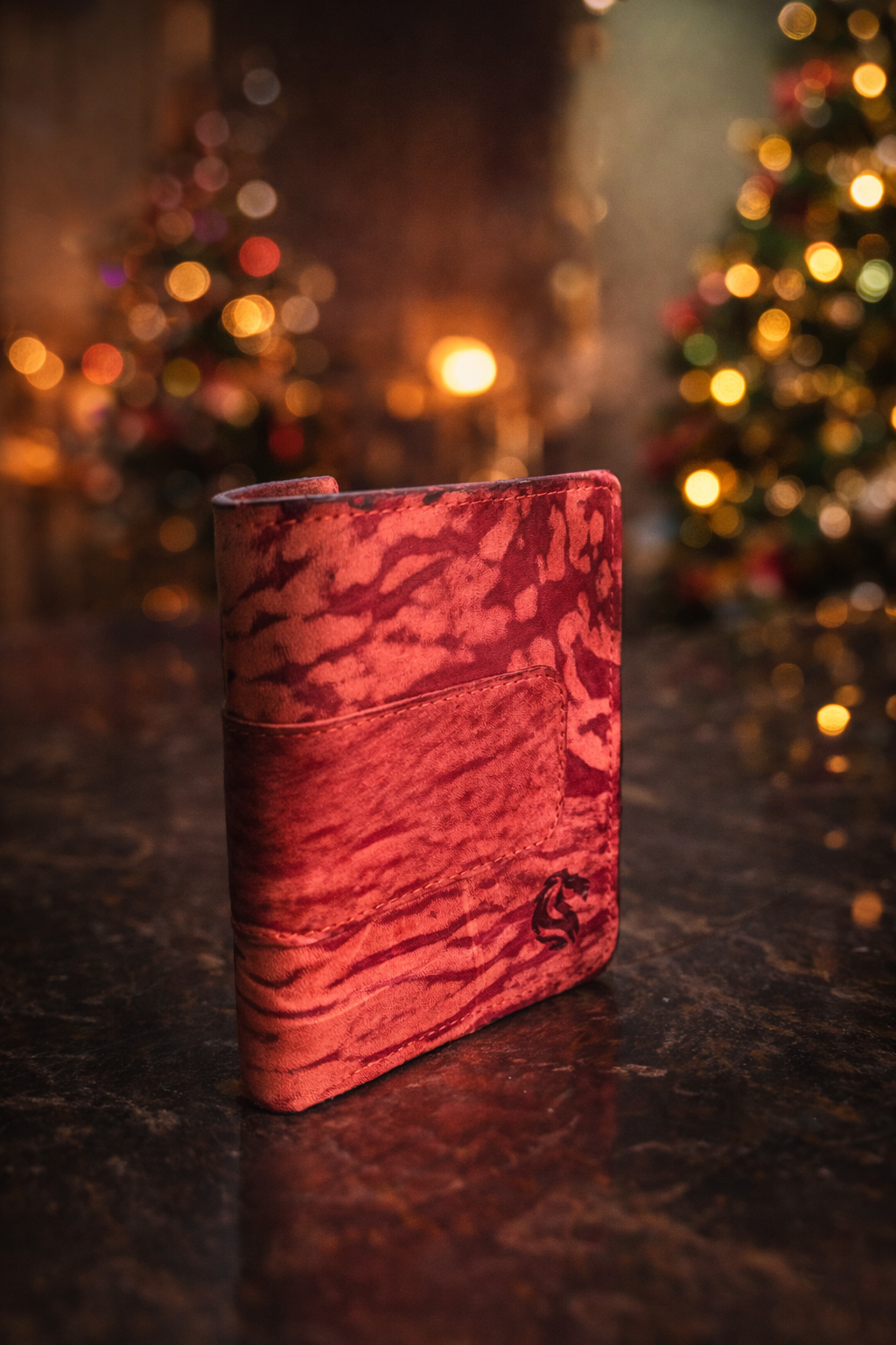 Premium Leather Notecase with Secure Strap Closure