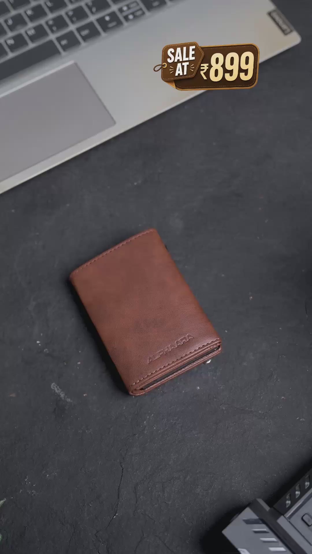 Alphaara Ranger Pro – Smart Side Pop-Up RFID Wallet for Men